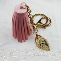 DIY Tassel Keychain Crystal Leaf Leather Tassel For Handbag